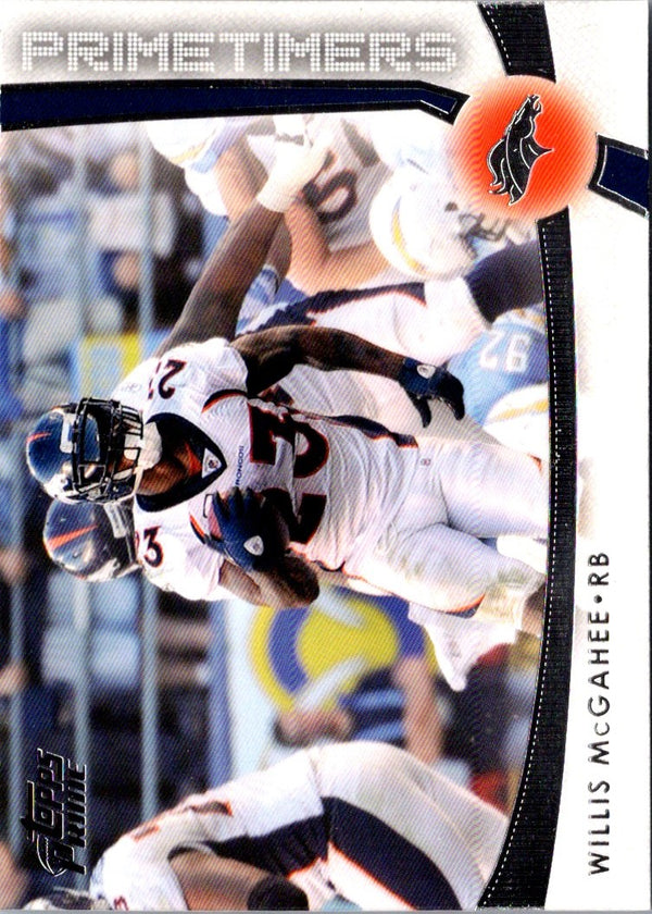 2012 Topps Prime Primetimers Willis McGahee #PT-WM