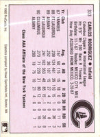 1990 ProCards AAA Carlos Rodriguez #333