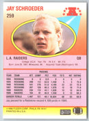 1990 Fleer Jay Schroeder