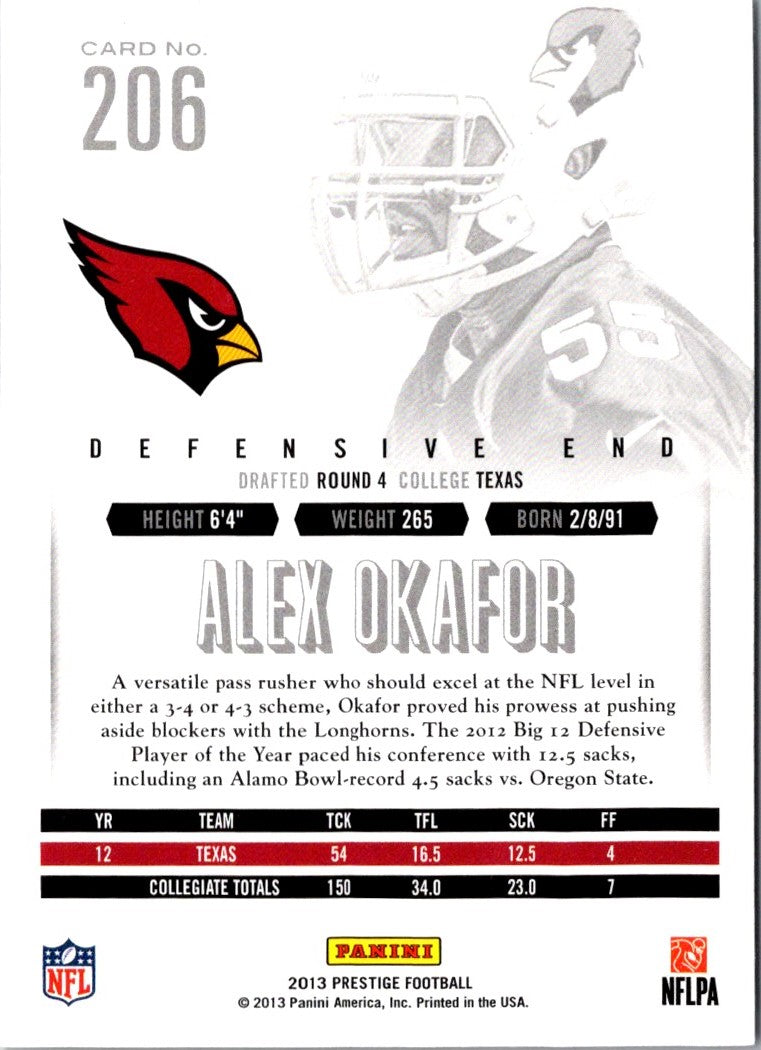 2013 Panini Prestige Rookie  Extra Points Red Alex Okafor