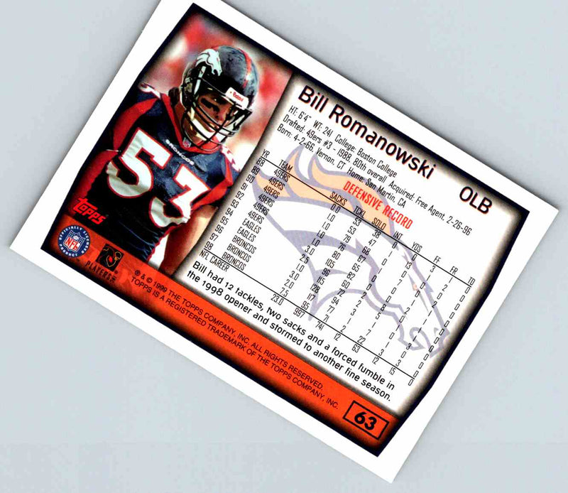 1999 Topps Bill Romanowski