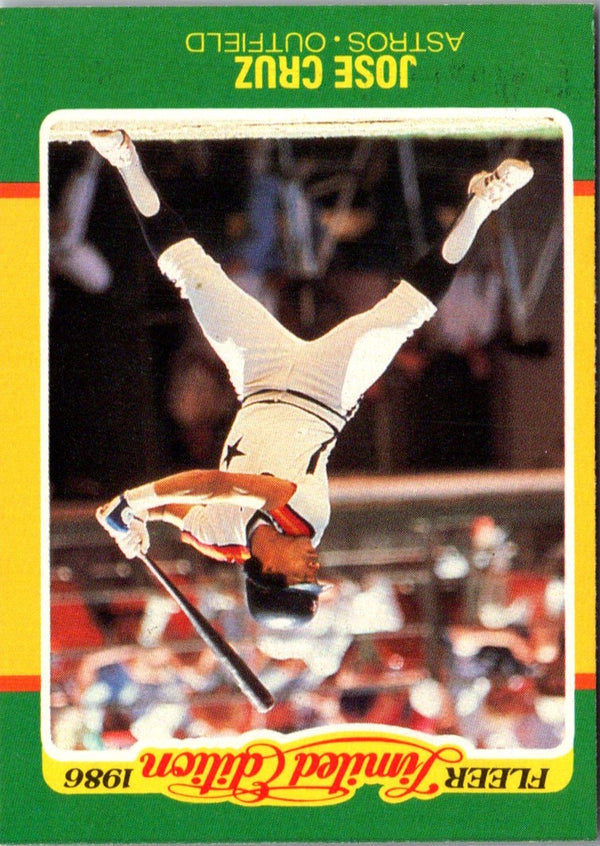 1986 Fleer Limited Edition Jose Cruz #13