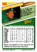 1993 Topps Gold Henry Mercedes