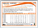2014 Topps Update Ubaldo Jimenez