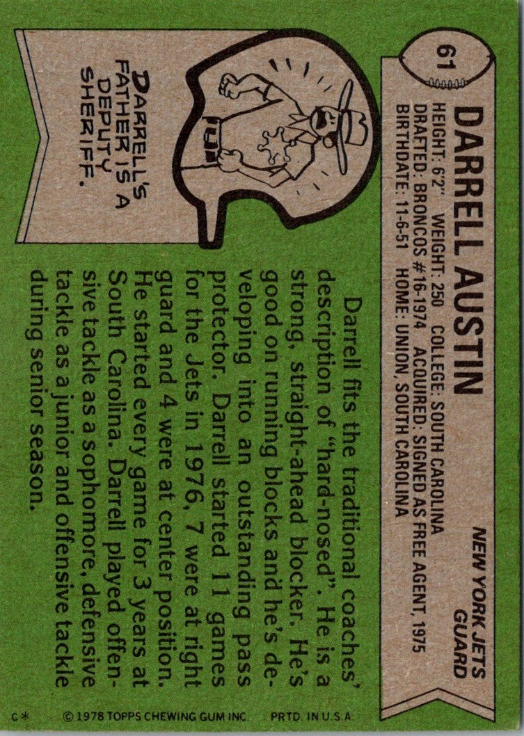 1978 Topps Darrell Austin