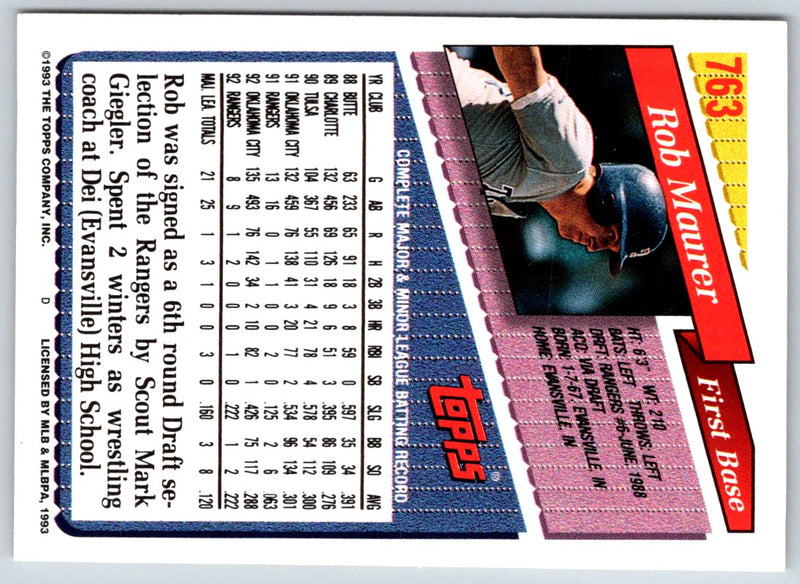 1993 Topps Rob Maurer