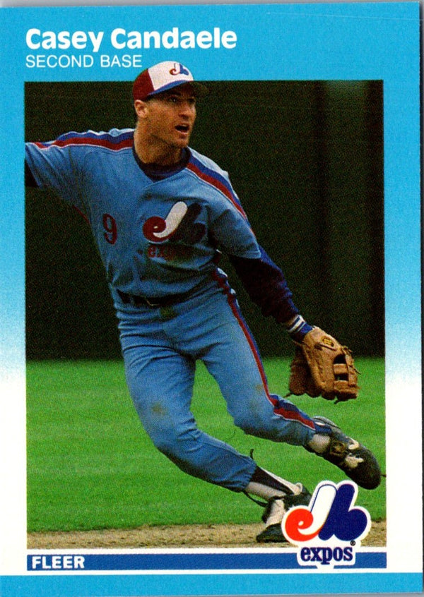 1987 Fleer Update Glossy Casey Candaele #U-16