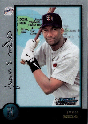 1998 Bowman Chrome International Juan Melo #89