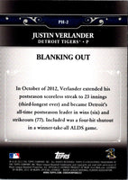 2013 Topps Update Postseason Heroes Justin Verlander #PH-2