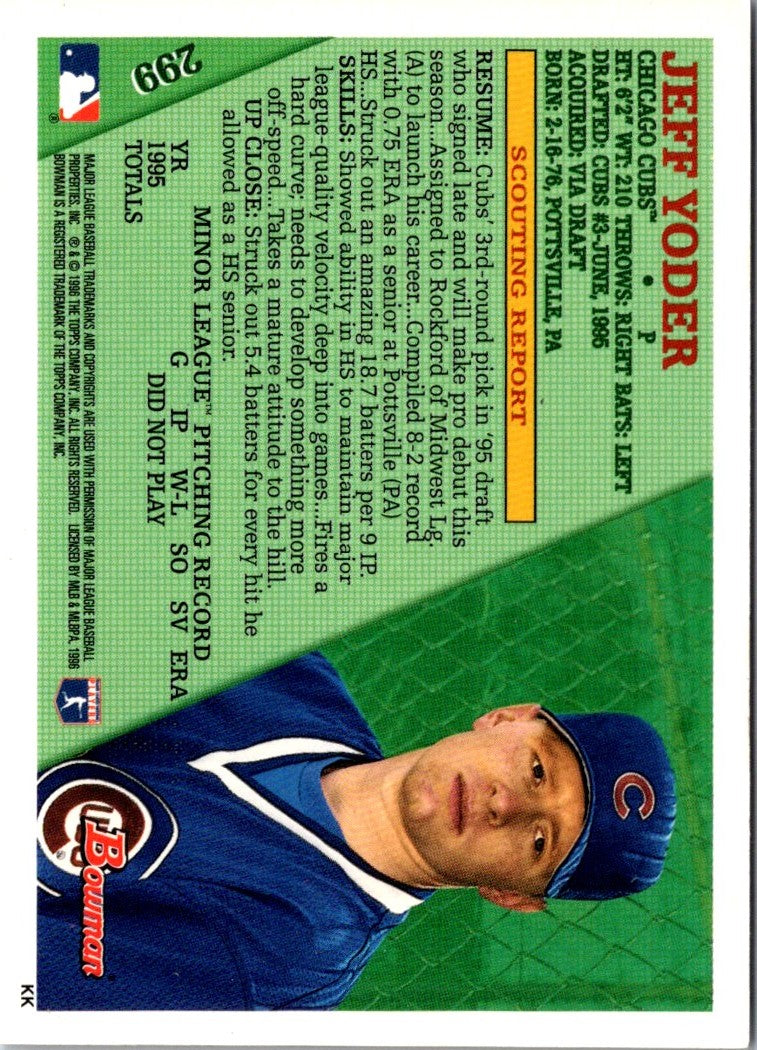 1996 Bowman Jeff Yoder