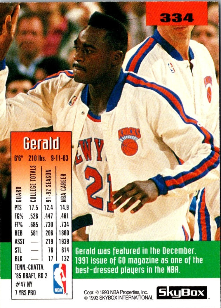 1992 SkyBox Gerald Wilkins