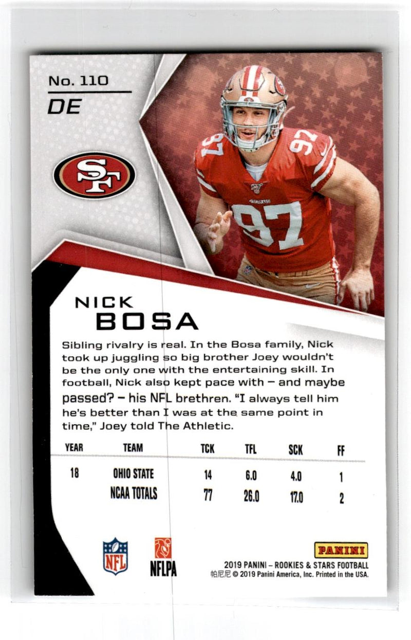 2019 Panini Rookies & Stars Nick Bosa