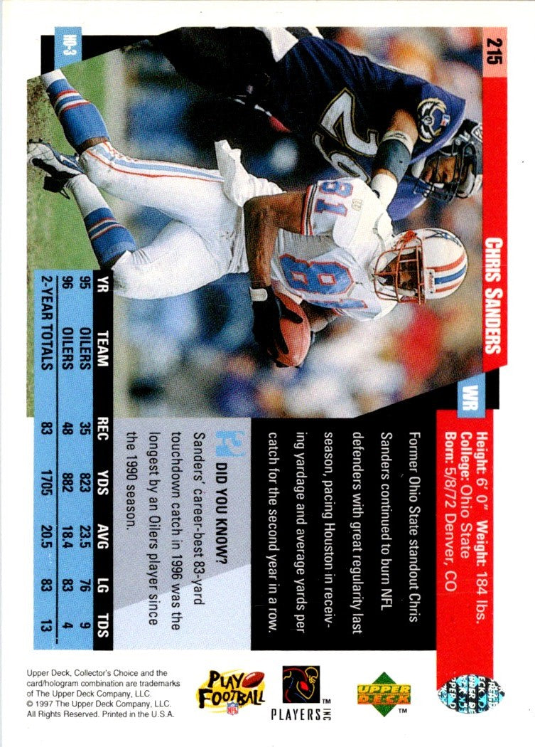 1997 Collector's Choice Chris Sanders