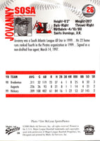 2000 Multi-Ad Hickory Crawdads Jovanny Sosa #26