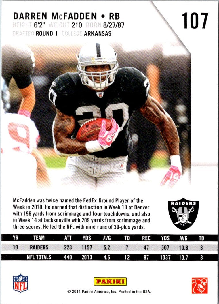 2011 Panini Certified Darren McFadden