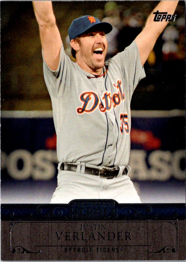 2013 Topps Update Postseason Heroes Justin Verlander #PH-2