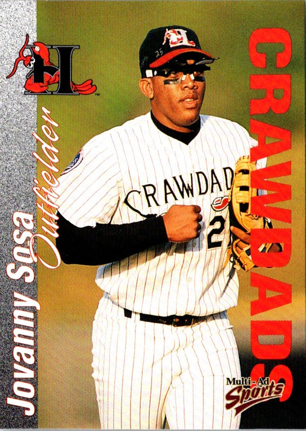 2000 Multi-Ad Hickory Crawdads Jovanny Sosa #26