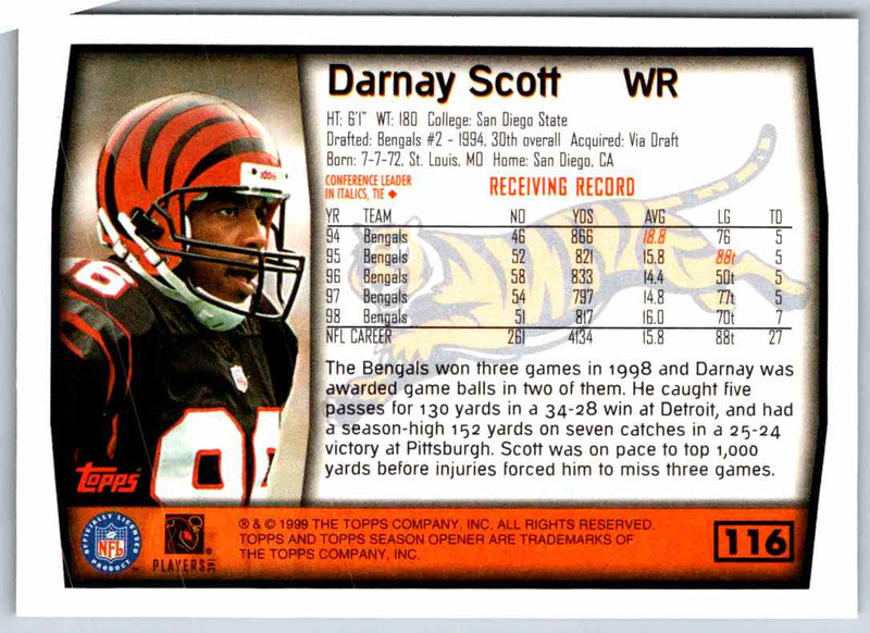 1999 Topps Darnay Scott