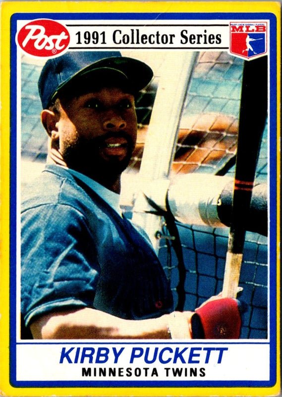 1991 Post Cereal Kirby Puckett #28