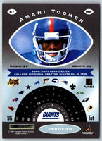 1997 Pinnacle Certified NFL Amani Toomer #67