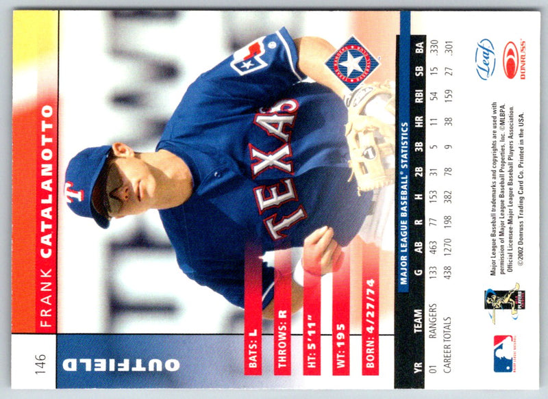 2002 Leaf Frank Catalanotto