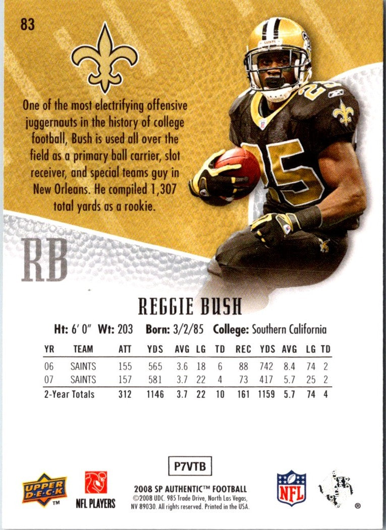 2008 SP Authentic Reggie Bush