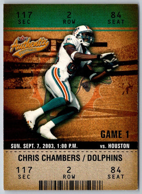 2003 Fleer Authentix Chris Chambers #54