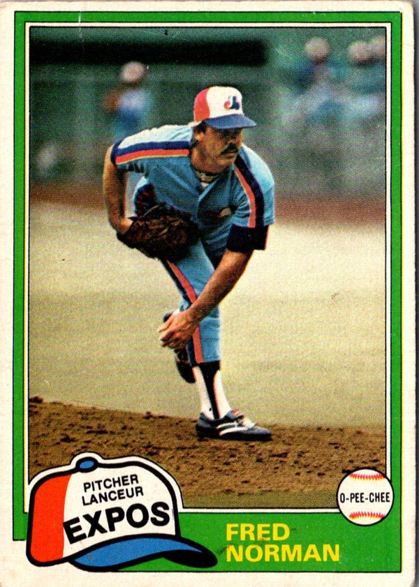 1981 O-Pee-Chee Fred Norman #183