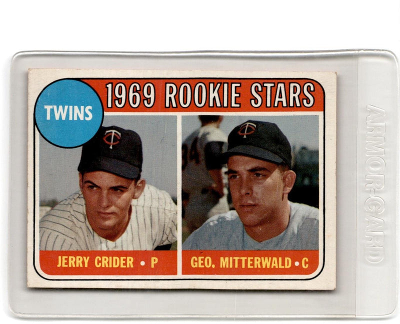 1969 Topps Twins 1969 Rookie Stars Jerry Crider/ Geo. Mitterwald