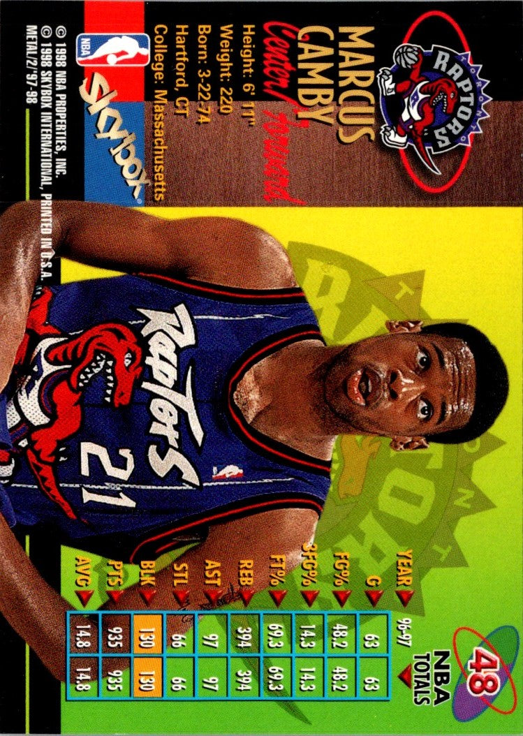 1997 Metal Universe Marcus Camby