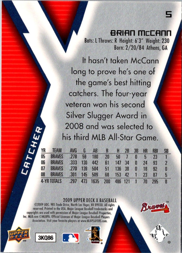 2009 Upper Deck X Brian McCann