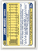 1987 Topps Tiffany John Moses