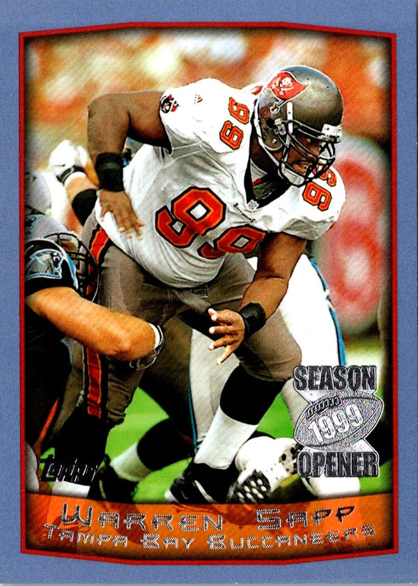 1999 Topps Season Opener Warren Sapp #101