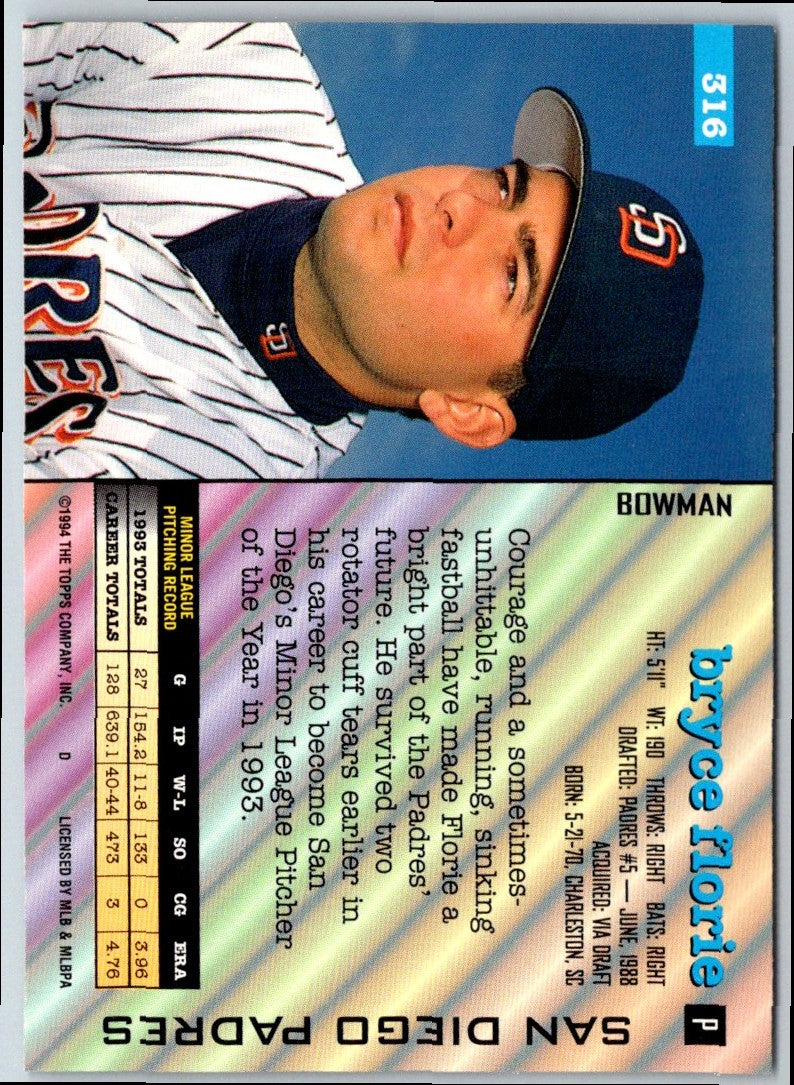 1994 Bowman Bryce Florie