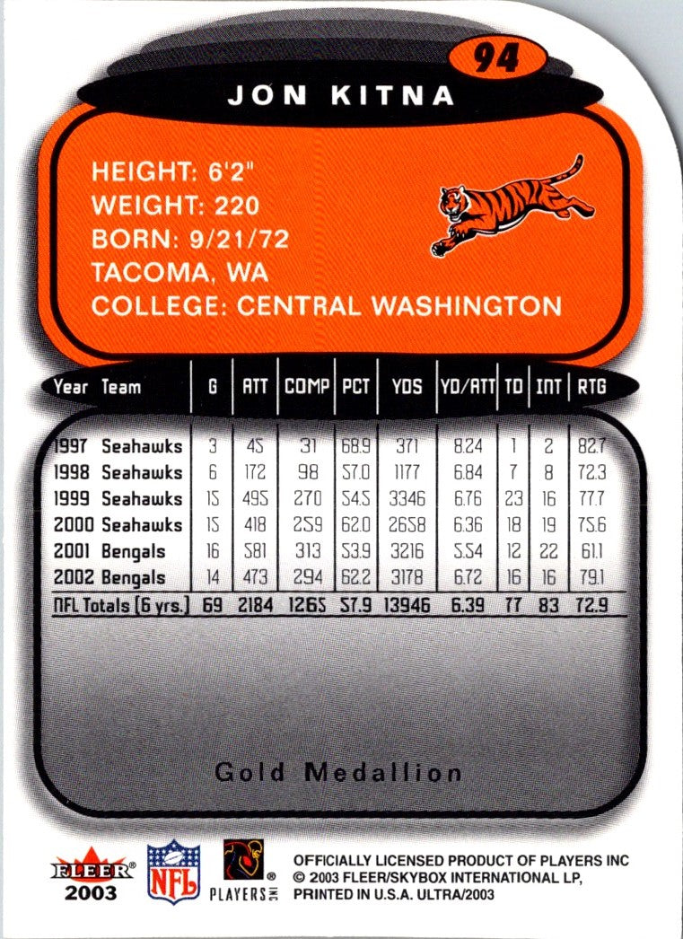 2003 Ultra Jon Kitna
