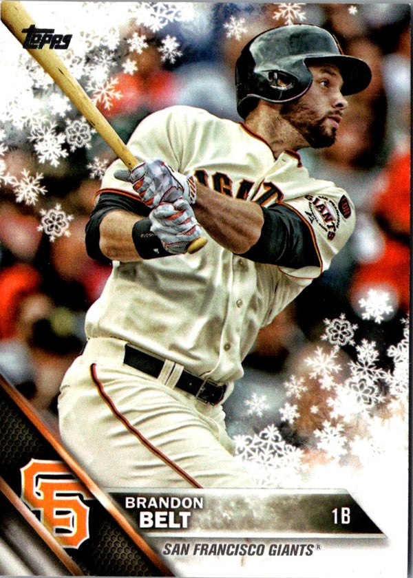 2016 Topps Holiday Baseball Brandon Belt #HMW189