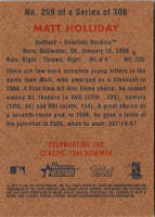 2006 Bowman Heritage Matt Holliday #259