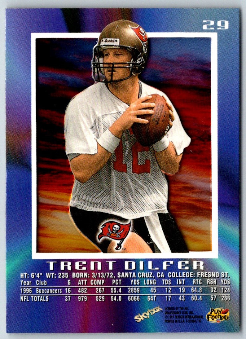1997 SkyBox E-X2000 Trent Dilfer