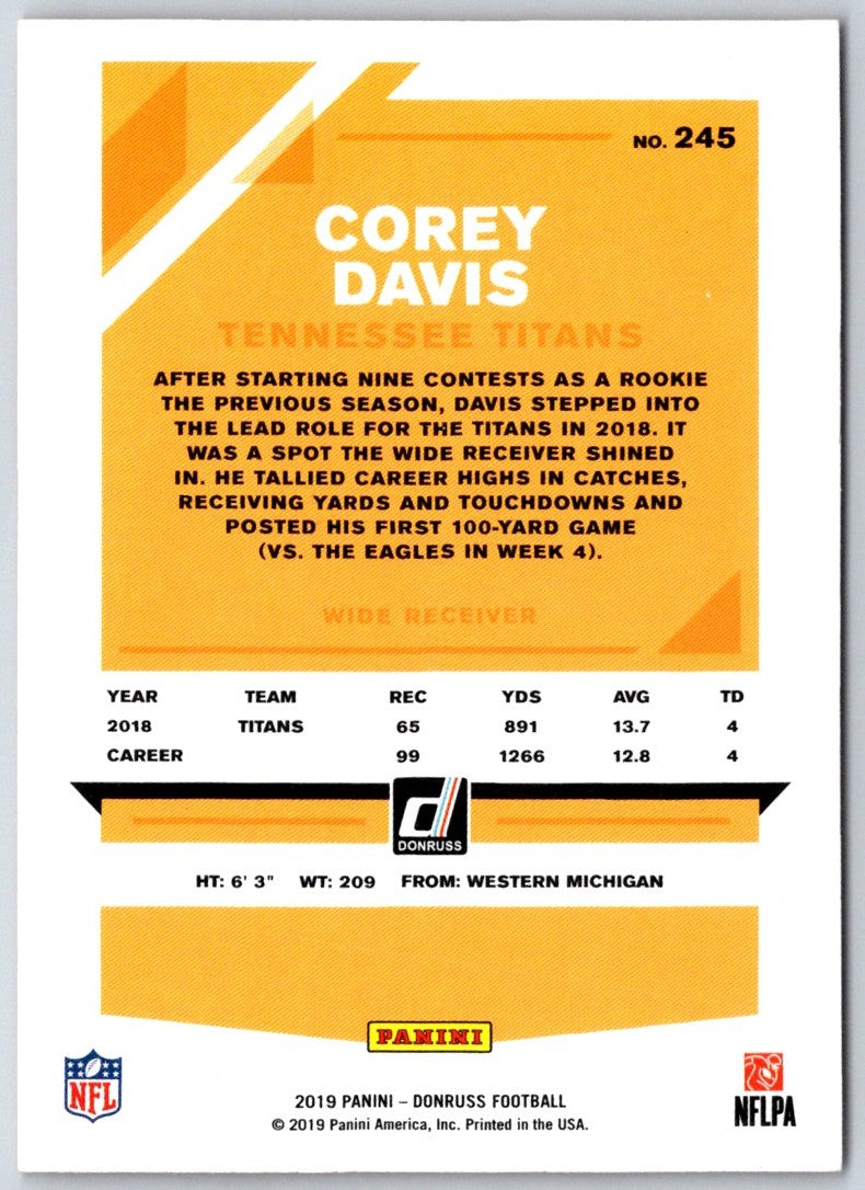 2019 Donruss Corey Davis