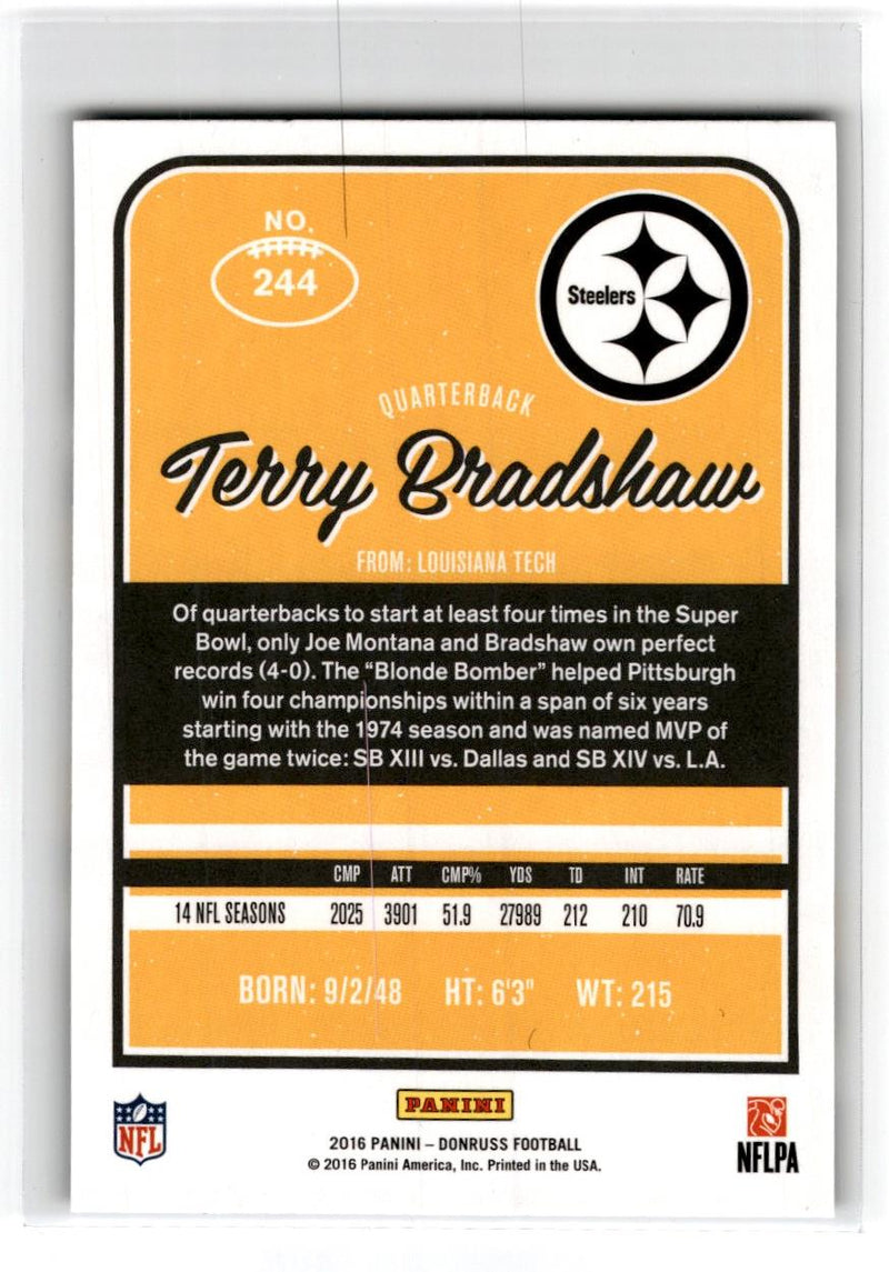 2016 Donruss Terry Bradshaw