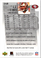 2001 Upper Deck MVP J.J. Stokes #240