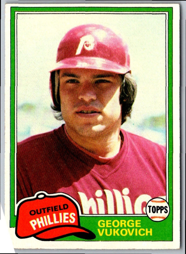 1981 Topps George Vukovich #598 Rookie