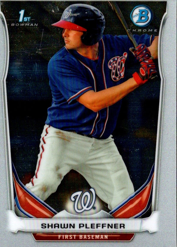 2014 Bowman Chrome Prospects Shawn Pleffner #BCP50