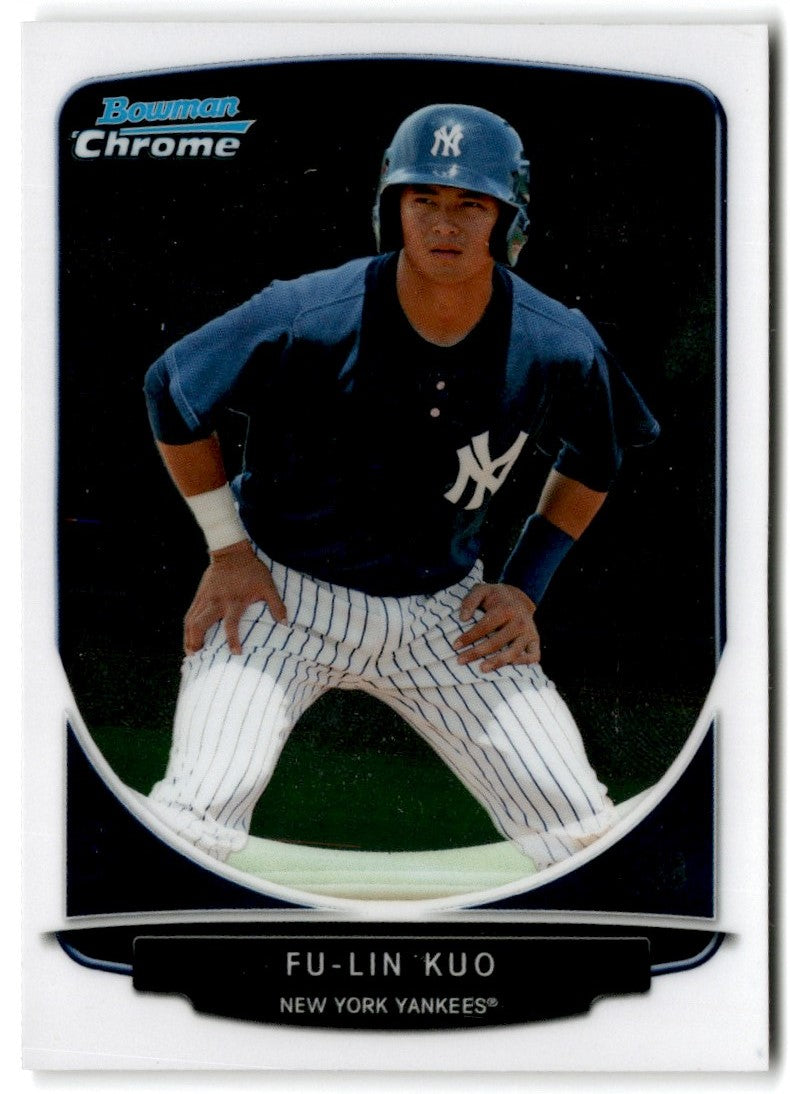 2013 Bowman Chrome Prospects Fu-Lin Kuo