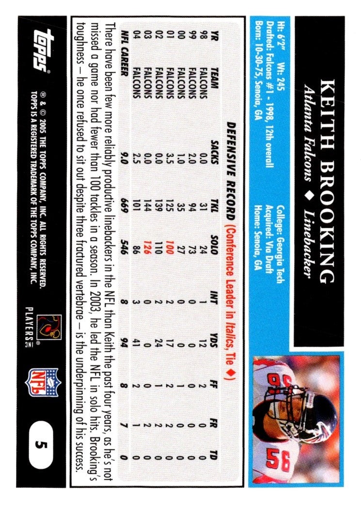 2005 Topps Keith Brooking