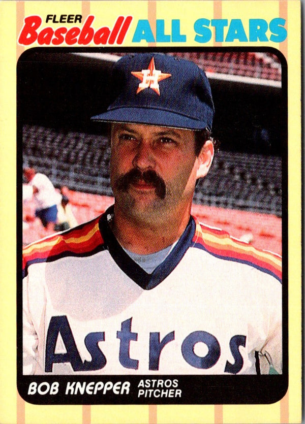 1989 Fleer Baseball All-Stars Bob Knepper #25