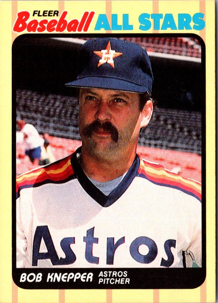 1989 Fleer Baseball All-Stars Bob Knepper