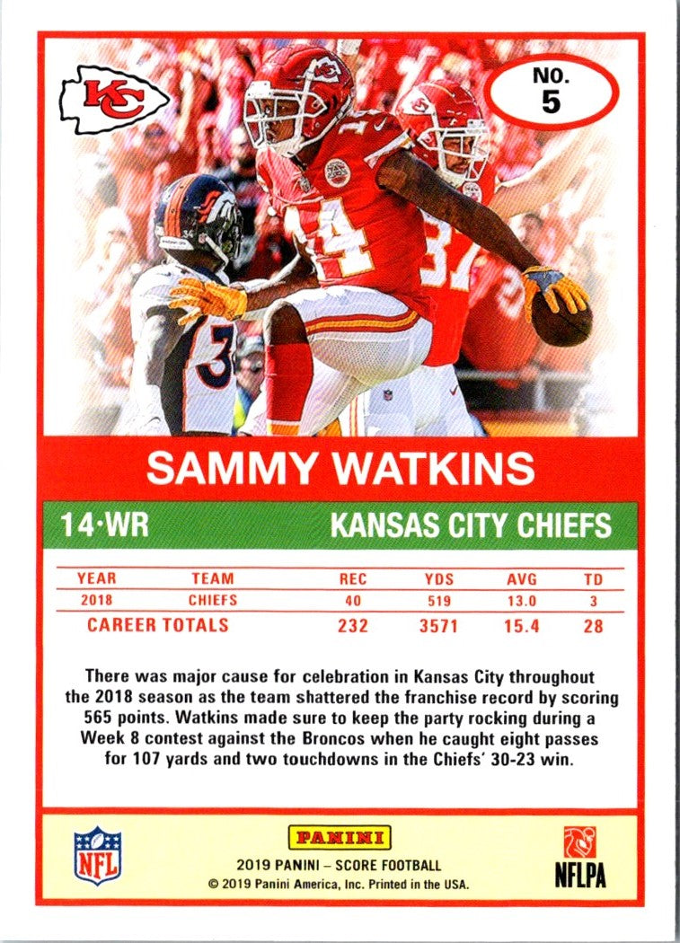 2019 Score Sammy Watkins