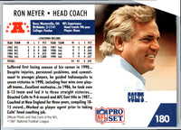 1991 Pro Set Ron Meyer #180