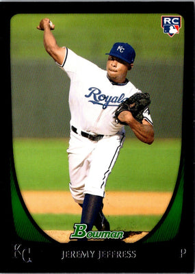 2011 Bowman Jeremy Jeffress #195 Rookie